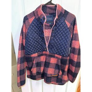 Simply Southern Quilted Buffalo Plaid Fleece Jacket Women's Cozy Outerwear